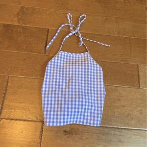 Checkered crop top